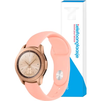 Siliconen smartwatch bandje – Roze 20mm - Universeel