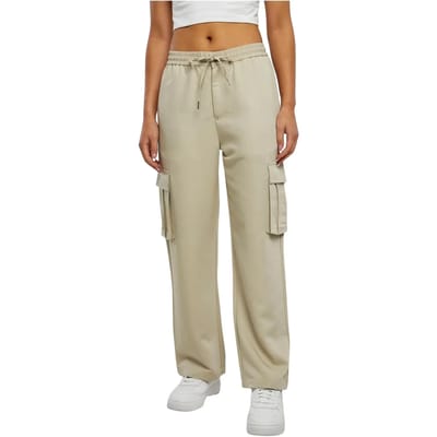 Urban Classics - Viscose Straight Leg Cargobroek - XS - Beige