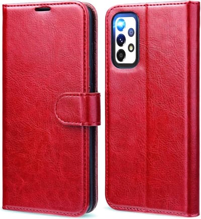 LuxeBass Hoesje geschikt voor Samsung Galaxy A53 5G - Boekhoesje - Rood - Portemonneehoesje gsm hoesje - telefoonhoes - telefoonhoesjes