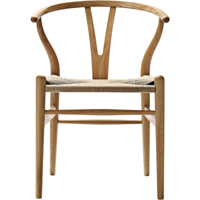 Carl Hansen & Søn - CH24 Y Wishbone stoel eiken - Vlecht natuur - eiken geolied - bruin