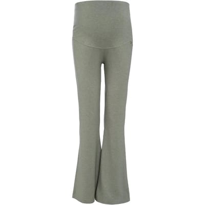 Baby's Only Flared zwangerschapsbroek Glow - Bell Bottom broek gemaakt uit 95% viscose en 5% elastaan - Speciaal ontworpen voor de Zwangerschap - Urban Green - S