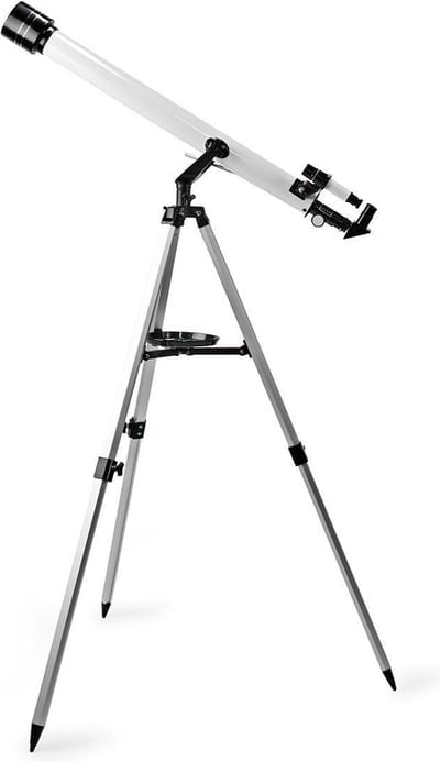 Nedis Telescoop - Diafragma: 50 mm - Brandpuntsafstand: 600 mm - Finderscope: 5 x 24 - Maximale werkhoogte: 125 cm - Tripod - Wit / Zwart