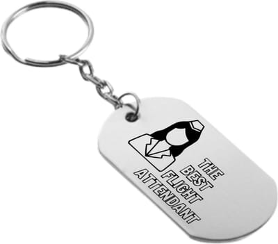 Akyol - de beste stewardess sleutelhanger - Werk - familie vrienden collega - cadeau - 54 x 29mm