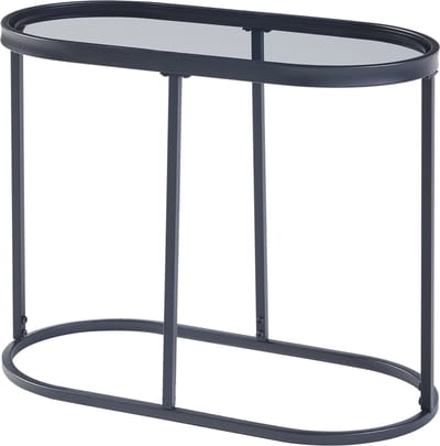 Bijzettafel Luleå 55x27,5x45 cm zwart