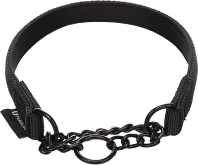 Flamingo - Hond Anti-trek halsband Trero Zwart XS 32-40cm 15mm