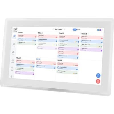15,6 inch Digitale Kalender WiFi Smart 2025 Elektronische Kalender 1920 80 HD Interactief Display   Huishoudelijke Taakplanner voor Thuis white