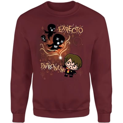 Harry Potter Kids Expecto Patronum Sweatshirt - Burgundy - S