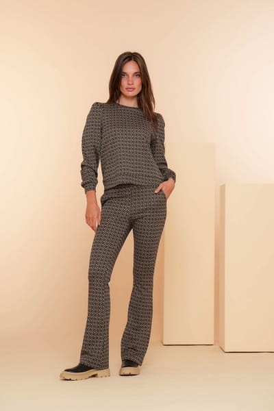 Geisha flared broek 41552-70 maat S