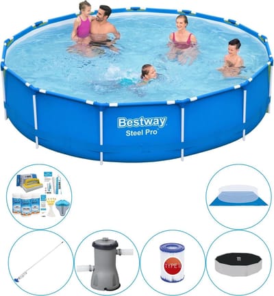 Zwembad Super Deal - Steel Pro Rond 396x84 cm
