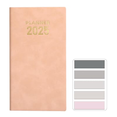 Dailygoods- Zakagenda A6 - PU-lederen Softcover - Afsprakenplanner - Notitieboek - Organizer - 120 Pagina's - Agenda