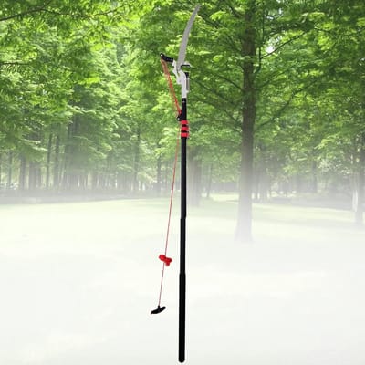 Telescopische Snoeizaag - Paalzaag Trimmer - Hoge Takken Snoeien - Lichtgewicht Aluminium - Tot 7.2 Meter - Zilver