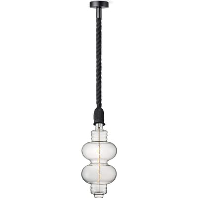 Home sweet home hanglamp Leonardo zwart Diabolo - helder