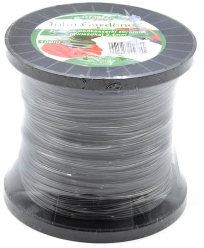 John Gardener Nylon trimmerdraad - stervormig - 2,4 mm - 100 m - versterkt