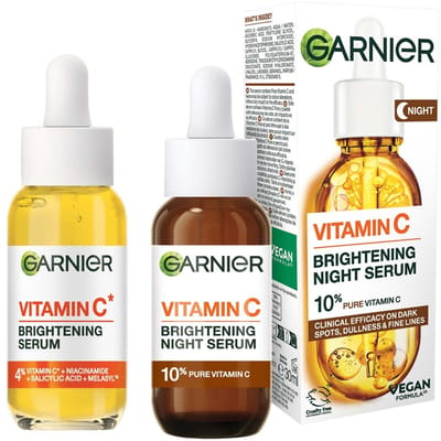 Garnier Vitamine C+* Glow Booster Serum - Serum Vitamine C* - Voor een stralendere huid - Met Niacinamide, Vitamine C*, Salicylzuur en Melasyl - 30 ml