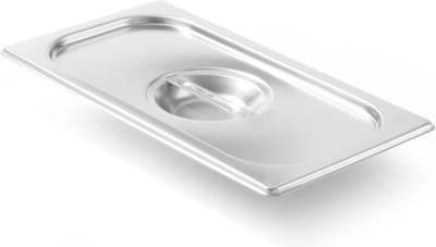 HENDI Deksel voor GN-bakken – roestvast staal – GN 1/4 – 265x162 mm – vaatwasserbestendig