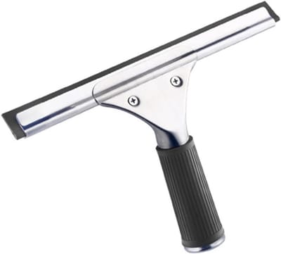 Professionele Raamwisser met Rubber Lip 25 cm voor Douche, Badkamer, Spiegel en Glasreiniging, Ideaal voor Tegels en Vloeren