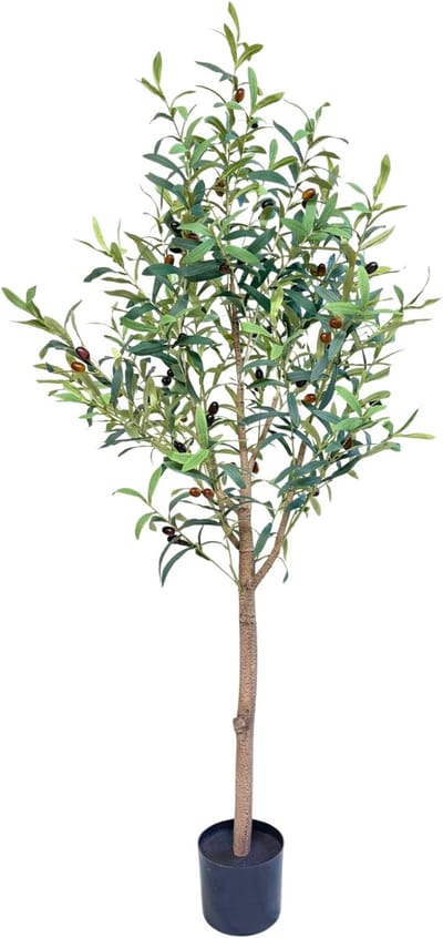 Kunst Olijfboom 150 cm | Olijf Kunstplant | Kunstplanten voor Binnen | Mediterrane Kunstboom