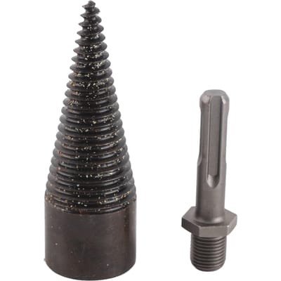 Foret fendeur de bois, foret à bois de chauffage en acier à haute teneur en carbone pour usage domestique, tige ronde