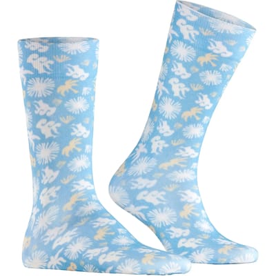Burlington Lagoon gedessineerd katoen Sokken heren blauw - maat 40-46