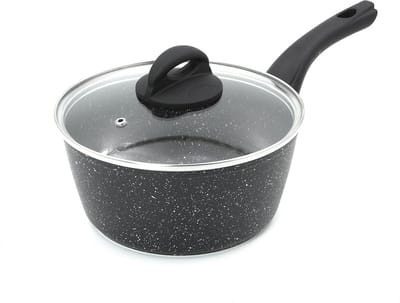 Kookpan 20 cm met Deksel - Antiaanbaklaag en Geschikt voor Alle Warmtebronnen