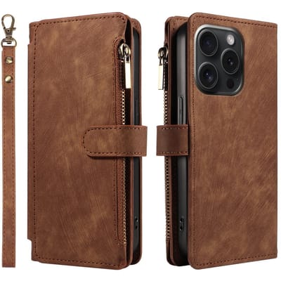 PU Leer Telefoonhoesje voor IPhone 17Air 17 Pro Max 16 Pro Max 16e 15 14 13 12 11 Pro Max Plus Flip Portemonnee Stijl Telefoonhoes iPhone 8 Plus