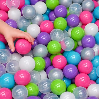 350 Kleurrijke Ballen voor Ballenbad - 5,5cm Ballenbak Ballen voor Kinderen - Baby Ballen Speelballen Plastic Ballen voor Speeltent Ballenbad Pool Ballenbak Tent Springkussen Trampoline