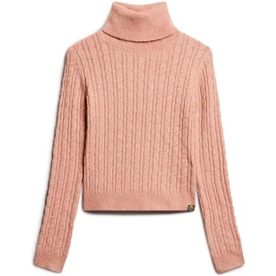 Superdry FITTED CABLE ROLL NECK JUMPER Dames Trui - Maat S