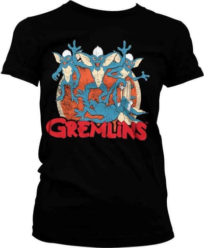 Gremlins Dames Tshirt -S- Group Zwart