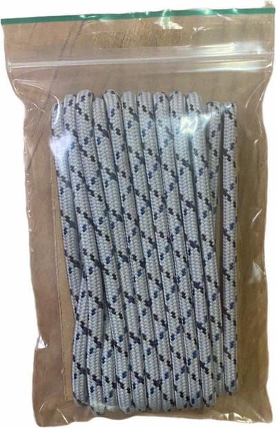 schoenveters-Rond-Hikies licht/grey-navy 120 cm lang 4 mm breed