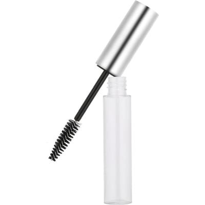 5 Kleuren 10ml Lege Mascara Tube met Wimperborsteltje Lege Mascara Container Fles 10ml matte silver cap white