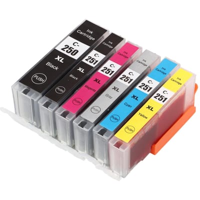 250?251 Meerkleuren Inktpatroon Vervanging Inkjet Cartridges Printeraccessoires voor PIXMA 5
