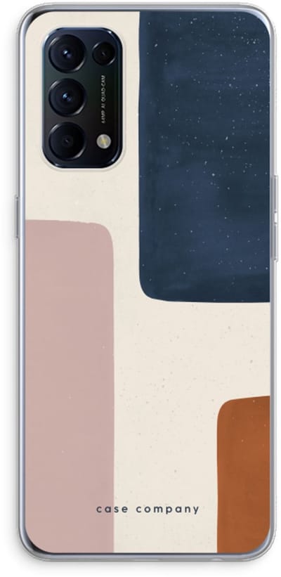 Case Company® - Hoesje geschikt voor Oppo Find X3 Lite hoesje - Geo #5 - Soft Cover Telefoonhoesje - Bescherming aan alle Kanten en Schermrand