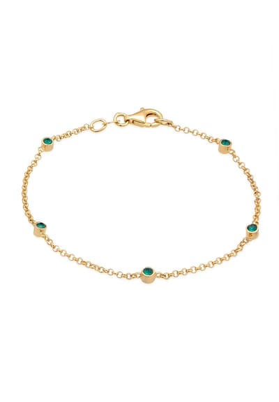 Elli - Armband - Dames basis filigraan combineerbaar met kristallen in 925 sterling zilver - Dames
