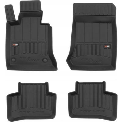 Frogum - No.77 - Automatten 3D - Geschikt voor MERCEDES GLK (X204) 2008-2015 - 4-delig - TPE Rubber - Zwart