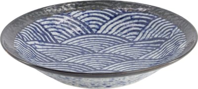 Tokyo Design Studio – Aisai Seigaiha – Ondiepe Schaal – 20.2x4cm