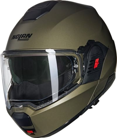 Nolan N120-1 Classico Nobile 315 Stone Mat Systeemhelm - Maat M - Helm