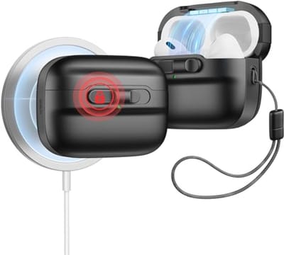 Hoofdenbeschermhoes voor AirPods Pro 2e generatie - Volledige valbescherming en MagSafe compatibel