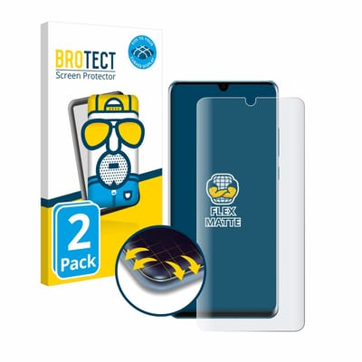 BROTECT - Screenprotector voor Huawei P30 Pro New Edition - Folie Beschermfolie matte volledig dekking 2 Stuks