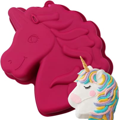 Unicorn Silicone Baking Mold - 3D Cake, Mousse & Chocolate Molds for Desserts