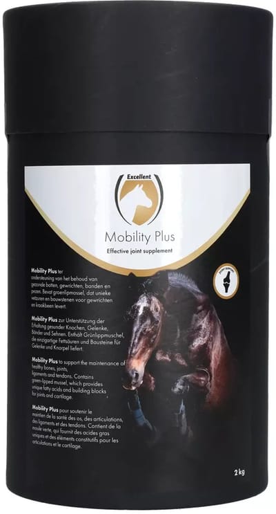 Excellent Equi Mobility Plus - 2 kg (80 zakjes) met extra Excellent Horse Sweet Blocks Apple 1 kg