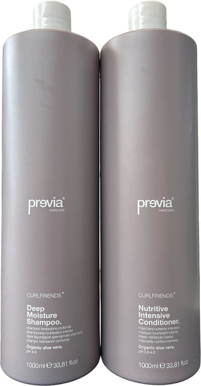 previa Curlfriends Deep Moisture Shampoo and Nutritive Intensive Conditioner (2x 1000ml)