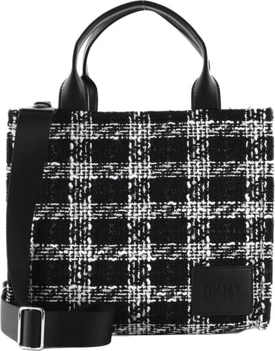 DKNY Handtas Schoudertas Hadlee MD Tote Black / White Zwart