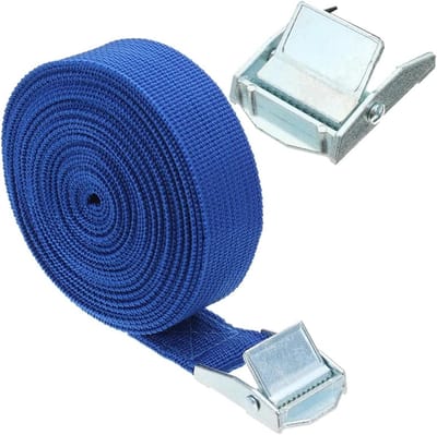 Ratel Spanband - Vastzetriemen - Lading Zekeren - Hoge Dichtheid Stof - 5 Meter - Blauw