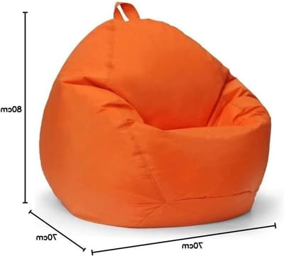 Zitzak Fauteuil - Zitzak Stoel - Woonkamer Binnen Buiten - Waterdichte Oxford Stof - 70x80 cm - Oranje