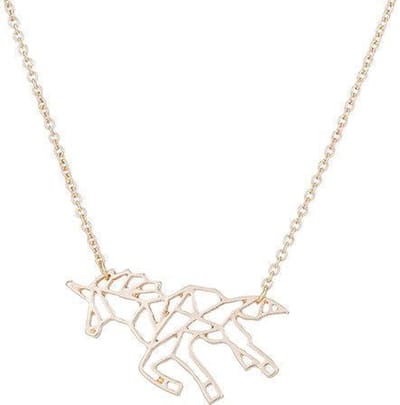 24/7 Jewelry Collection Origami Eenhoorn Ketting - Goudkleurig