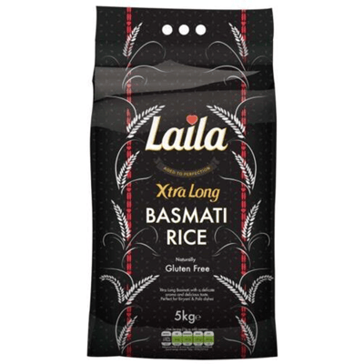 Laila Basmati Rijst Extra Lang 5 kg