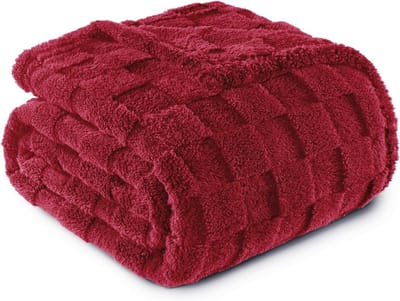 Zachte geruite flanellen fleece deken 229 x 229 cm, ideaal voor alle seizoenen