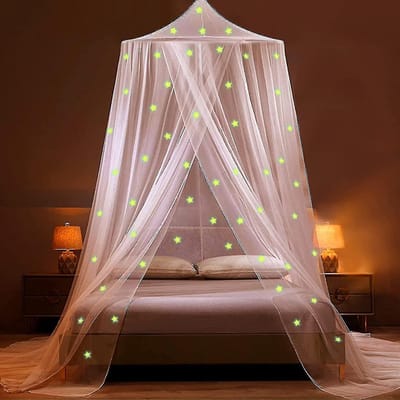 Deryan Luxe Klamboe Glow In The Dark - Muggennet - Muskietennet - Inclusief ophang set en reistas - Glow In The Dark