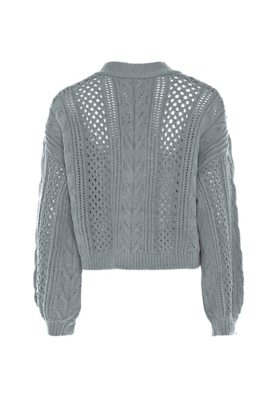 Faina Vest Dames licht grijs melange
