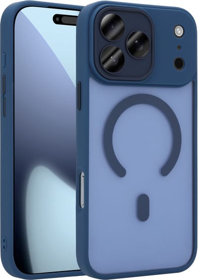 Coverzs luxe matte Magneet hoesje geschikt voor iPhone 17 Pro Max met camera cover (Paars) – sterke case met premium bescherming, dun ontwerp en perfecte pasvorm - Camerabescherming